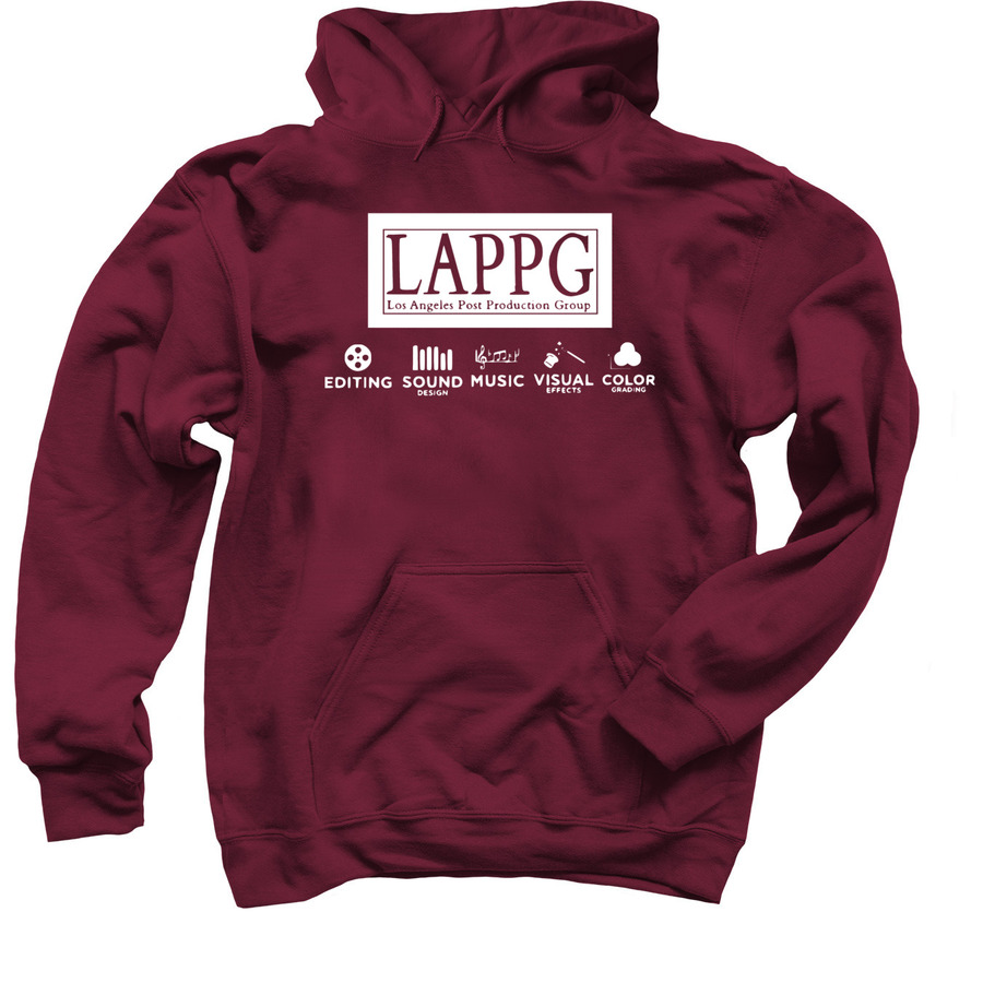 LAPPG Logo Shirts, a Maroon Pullover Hoodie
