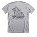 Saving Lives, One Paw at a Time-Black&nbsp;, a Athletic Heather Premium Unisex Tee (back-view)