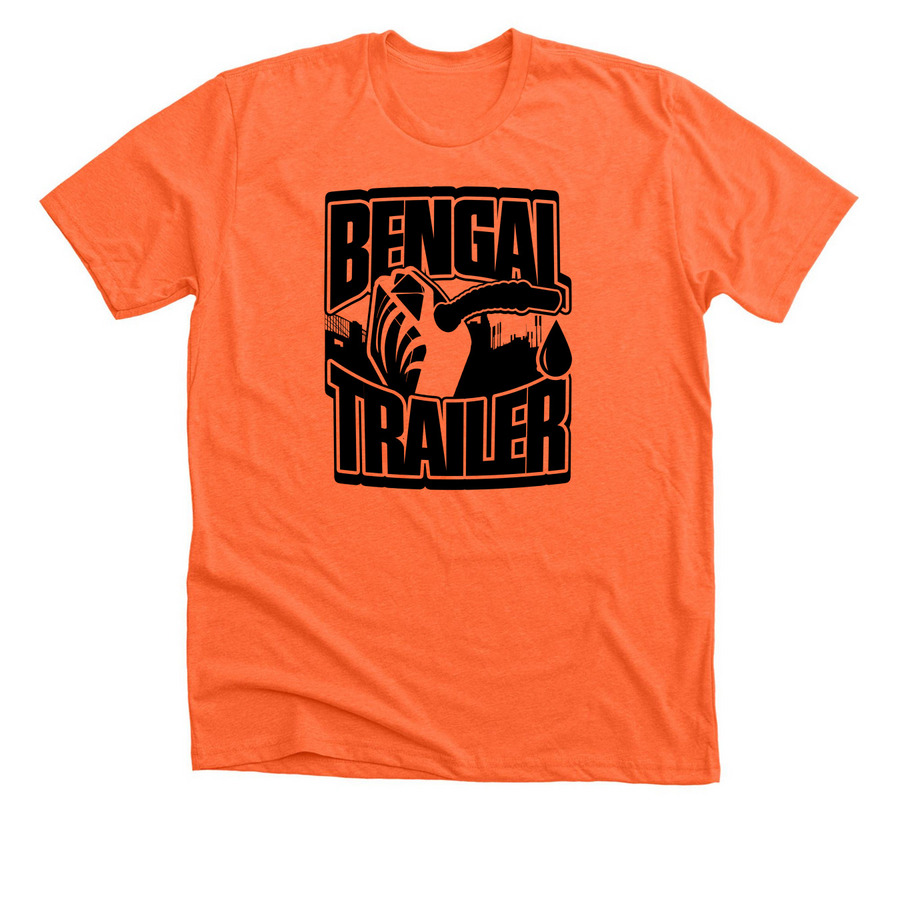 OG Logo Black, a Heather Orange Premium Unisex Tee