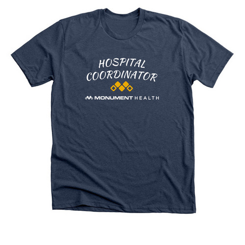 Hospital Coordinators, a Heather Navy Premium Unisex Tee