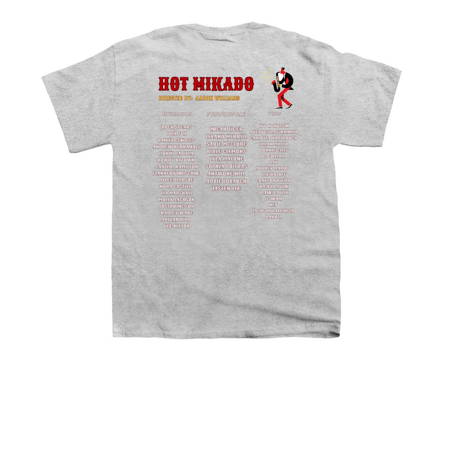 Hot Mikado T-Shirt Sale!, a Sport Grey Youth Unisex Tee (back-view)