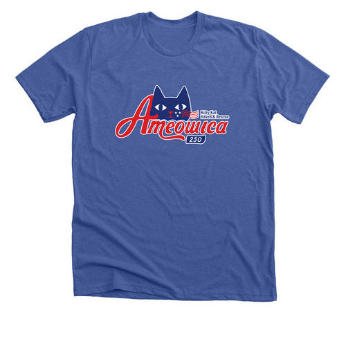 Kitty Kat Haven & Rescue Ameowica 250th, a Solid True Royal Premium Unisex Tee
