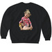 Addie Maeve's Dream Team, a Black Softstyle Crewneck Sweatshirt (back-view)