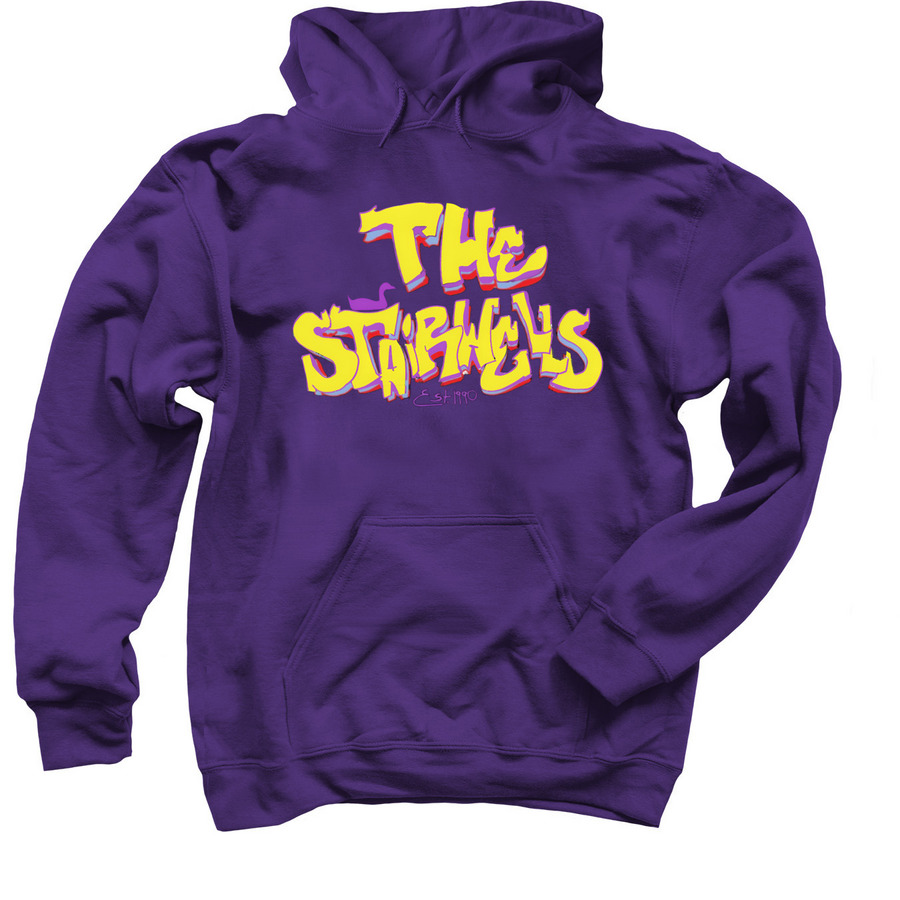 The Stairwells Sweatshirt (Neon), a Purple Pullover Hoodie
