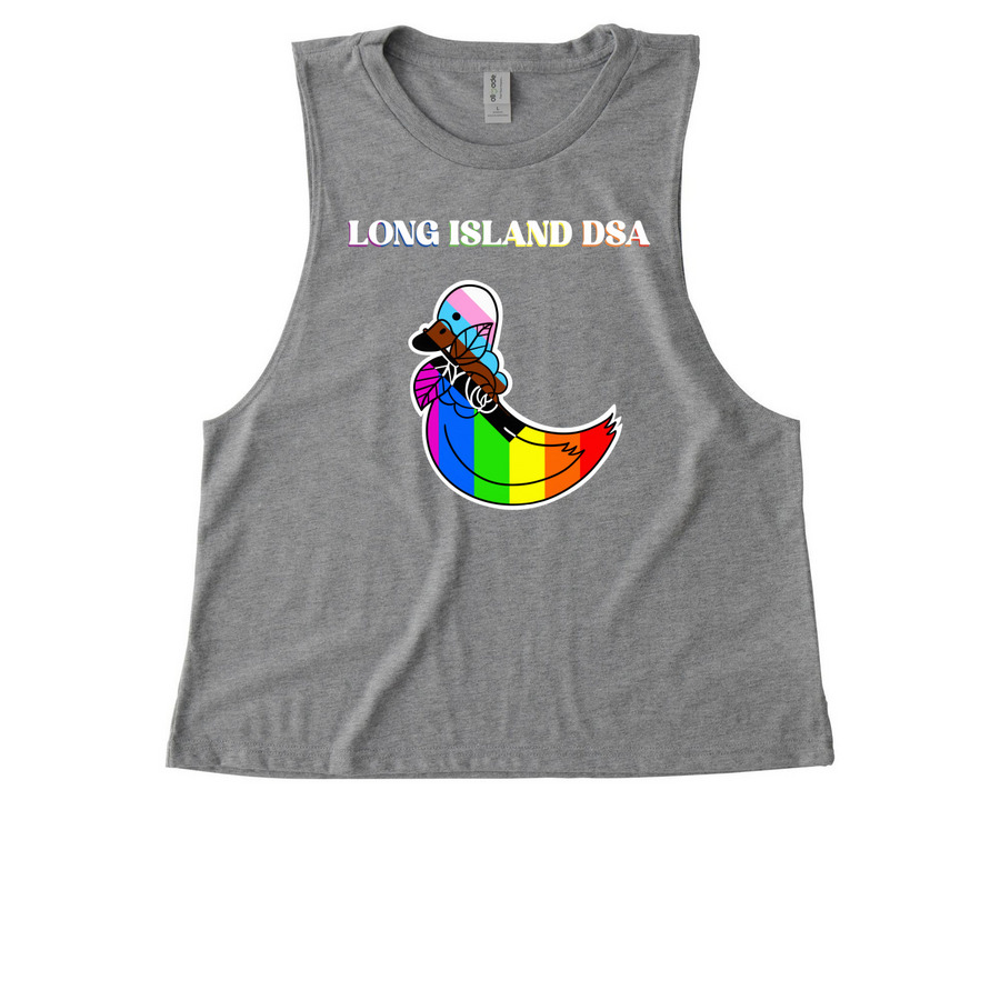 LIDSA ? Pride ????&nbsp;, a Aluminum Grey Allmade Eco Triblend Women?s Muscle Tank