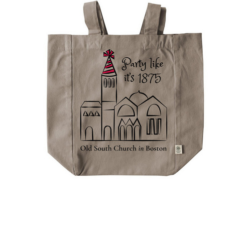 Party Like it's 1875 Tote, a Pumice Recycled Cotton Tote Bag