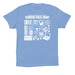 Discover Something New (White Design), a Carolina Blue Premium Cotton Tee