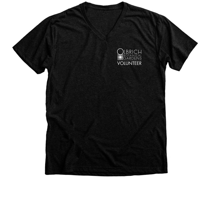 Volunteer V-Neck, a Black Heather Premium V-Neck Tee