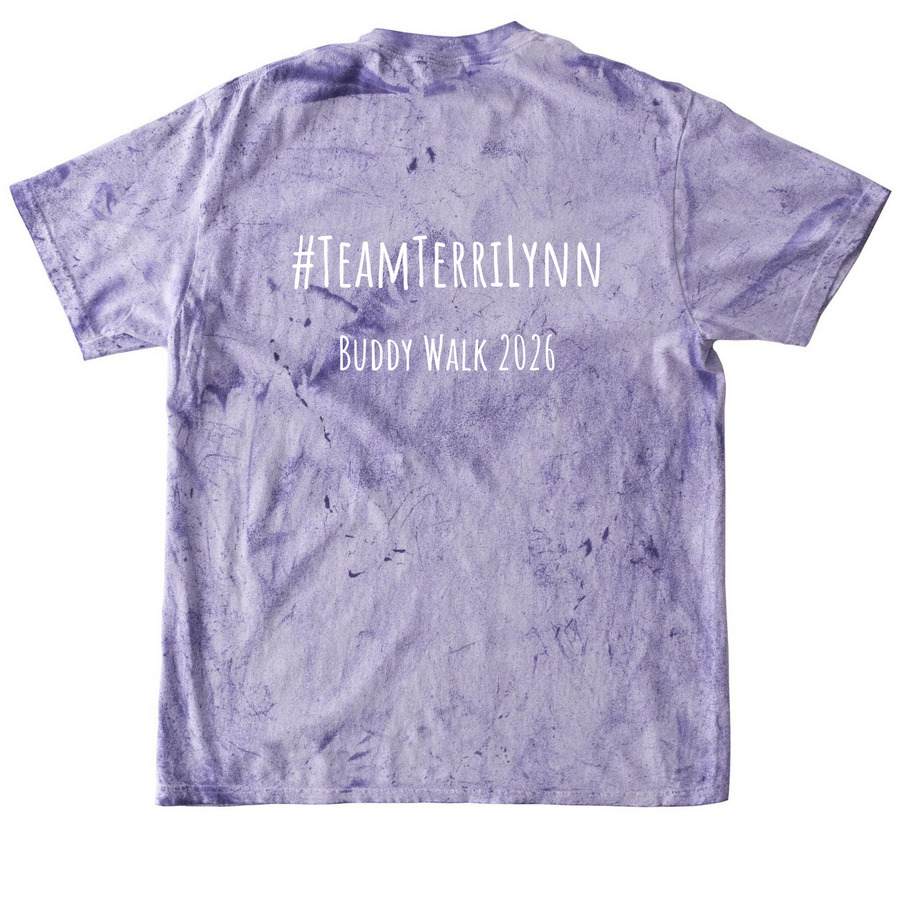 Buddy Walk 2026, a Amethyst Comfort Colors Colorblast Tee (back-view)