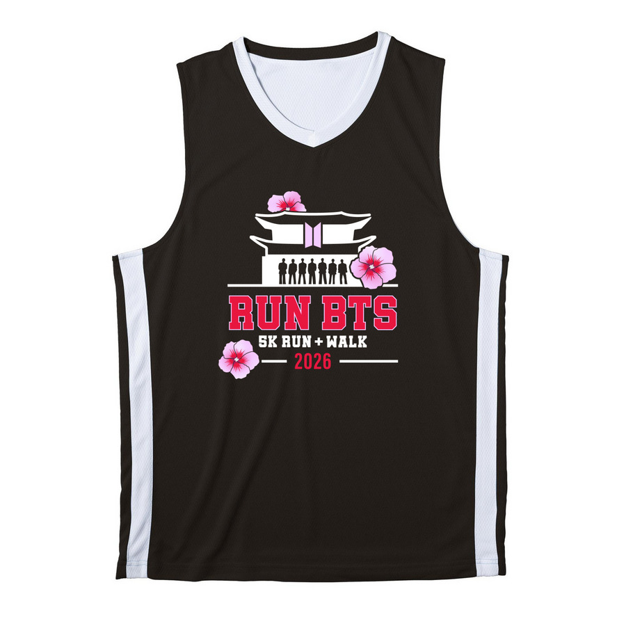 Large white logo front performance, a Black/ White Reversible Basketball Jersey