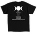 Ebb and Flow Waves, a Black Classic Unisex Tee (back-view)