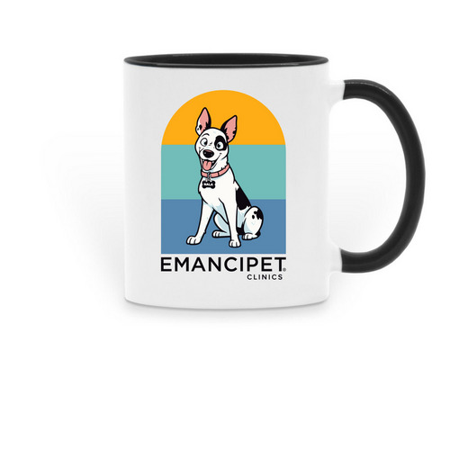 Nala Mugs, a Black Two-Tone Ceramic Mug