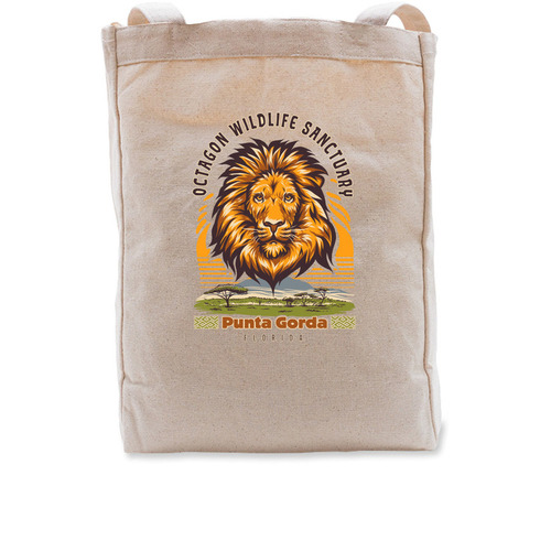 Octagon Wildlife Sanctuary Tote Bag, a Natural Recycled Cotton Tote Bag