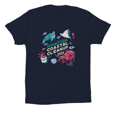 2025 ICC Short Sleeve Shirts, a Navy Premium Cotton Tee