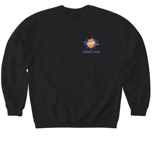 Crush "Double Logo" Collection, a Black Softstyle Crewneck Sweatshirt