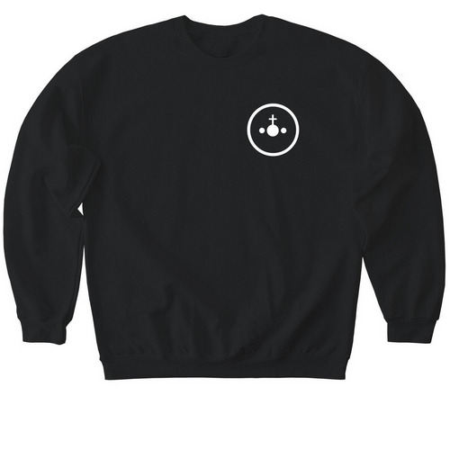 1God Media Drop #001, a Black Softstyle Crewneck Sweatshirt