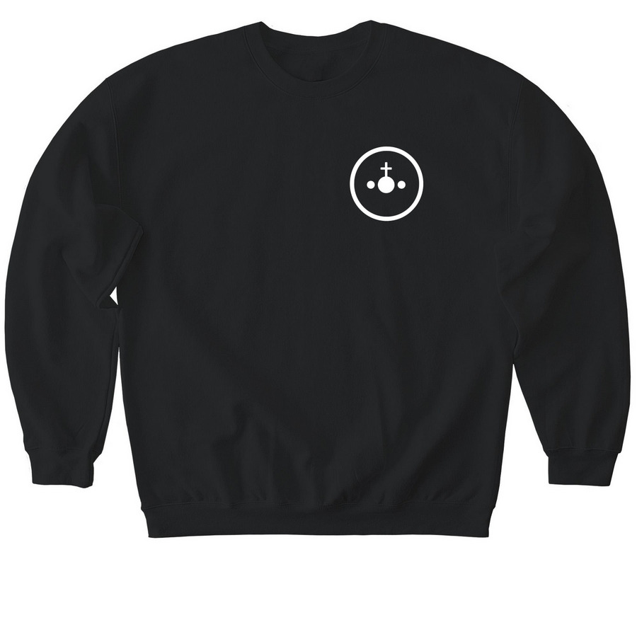 1God Media Drop #001, a Black Softstyle Crewneck Sweatshirt