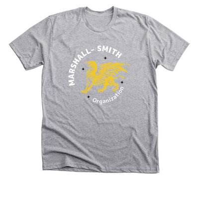 Marshall-Smith Griffin yellow/white, a Athletic Heather Premium Unisex Tee