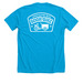 Book Bike Basics, a Neon Blue Premium Unisex Tee (back-view)