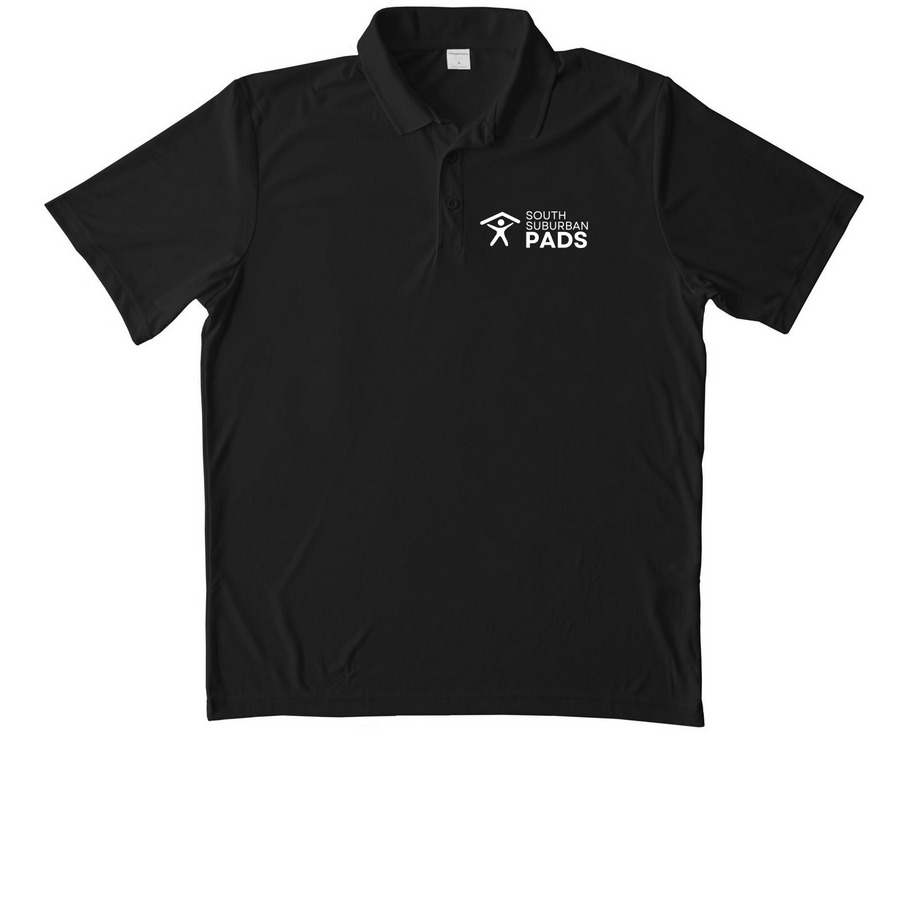 SSPADS Polos, a Black Unisex Performance Polo