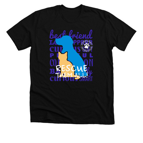 Calvert Animal Welfare League 2, a Solid Black Blend Premium Unisex Tee