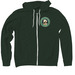 New Logo Zip Up Series, a Heather Forest Zip Up Hoodie