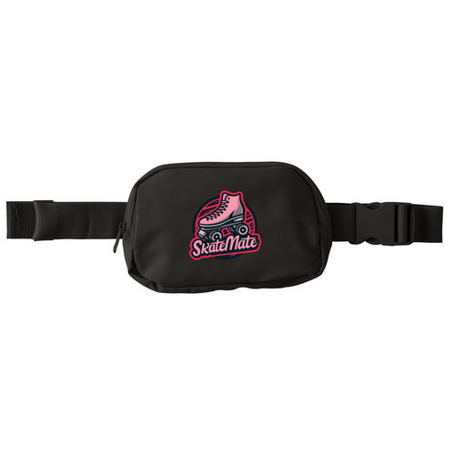 Skatemate Hip Bag, a Deep Black Matte Hip Pack