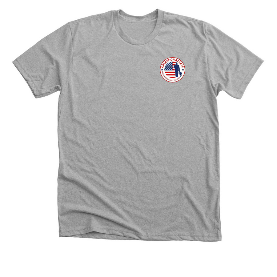 Supporting our Veterans., a Athletic Heather Premium Unisex Tee