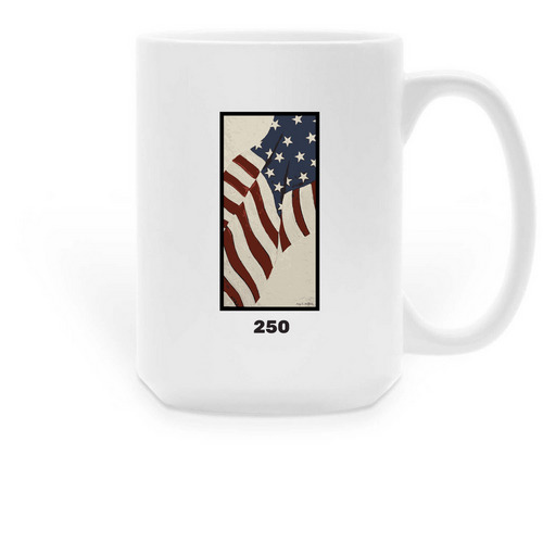 FREEDOM MUG, a White Large Coffee Mug