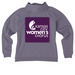 KCWC Purple (front/back) Zip Hoodie/Pullover, a Cosmic Purple Allmade Women?s Organic CVC Zip-Up Hoodie (back-view)