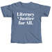 Literacy and Justice Dyslexia T-shirt, a Blue Jean Comfort Colors Unisex Tee