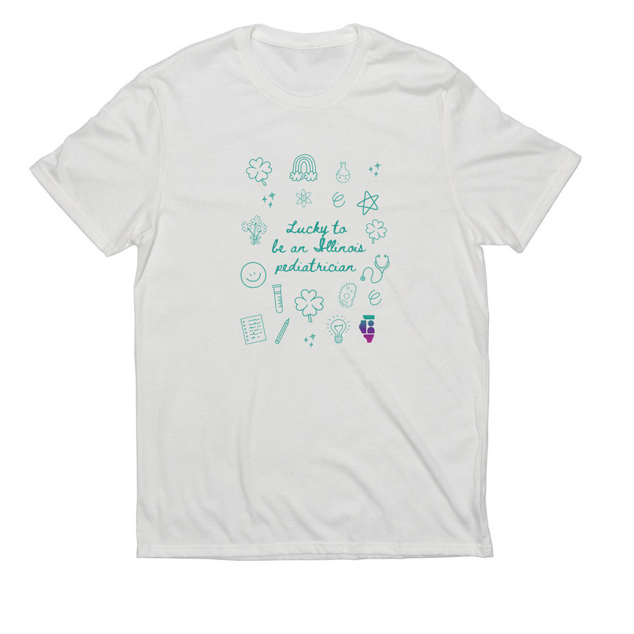 Lucky to be a Pediatrician, a Fairly White Allmade Eco Triblend Unisex Tee