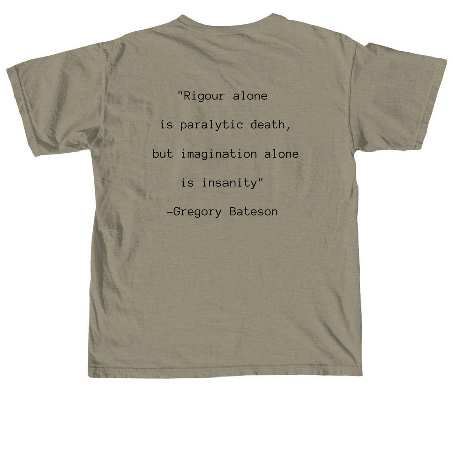Bateson Course Shirt, a Sandstone Comfort Colors Unisex Tee (back-view)