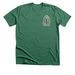 Down in my Heart on back, a Heather Grass Green Premium Unisex Tee