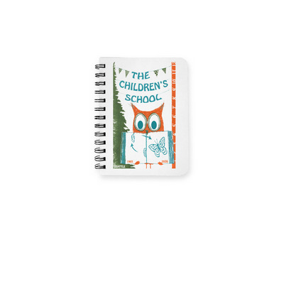 Vintage Owl Notebook, a White Spiral Notebook