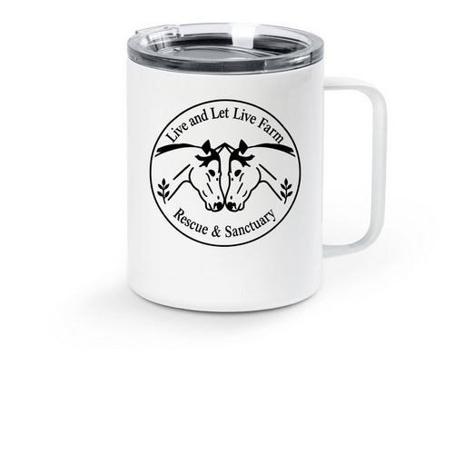 Stainless Steel Travel Mug, a White Stainless Steel Travel Mug