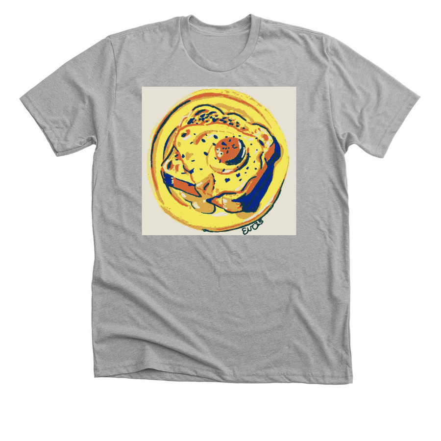 EGG, a Athletic Heather Premium Unisex Tee