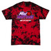 Mini Martians T-Shirt, a Black/ Red Crystal Tie Dye Tee