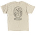 Roanoke mountains, a Sand Classic Unisex Tee (back-view)
