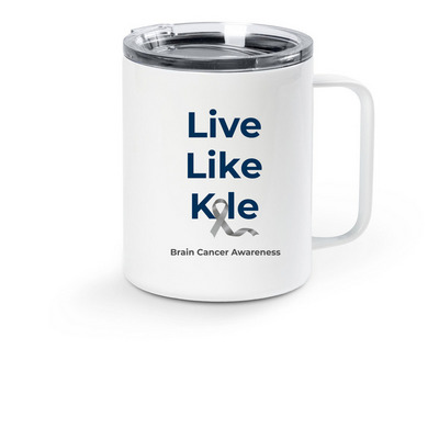 LLK TRAVEL MUG, a White Stainless Steel Travel Mug