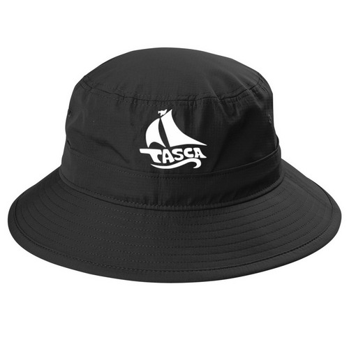 TASCA Hat, a Black Printed UV Bucket Hat