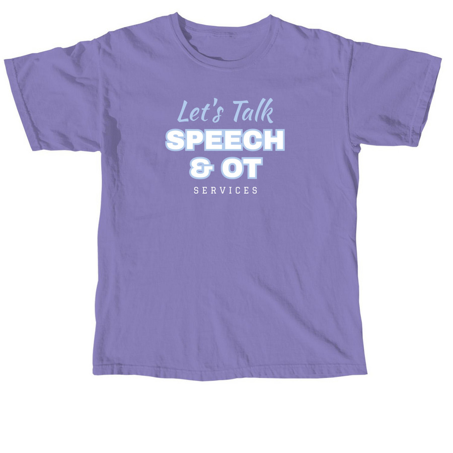 Let's Talk Supports Project Purple?, a Violet Comfort Colors Unisex Tee