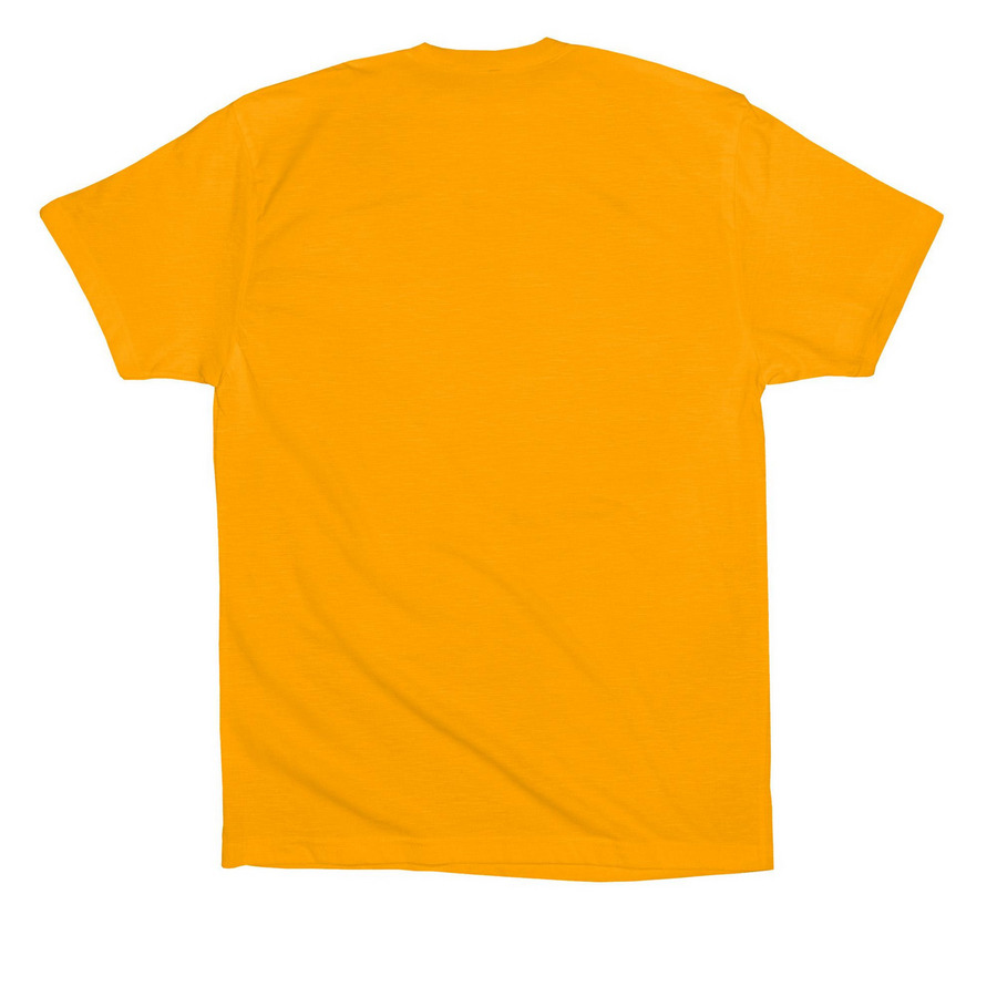 LINDY IS MY HOMEBOY, a Gold Premium Cotton Tee (back-view)