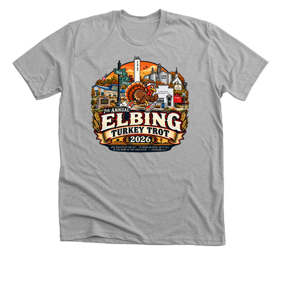 Elbing 5k 2026, a Athletic Heather Premium Unisex Tee