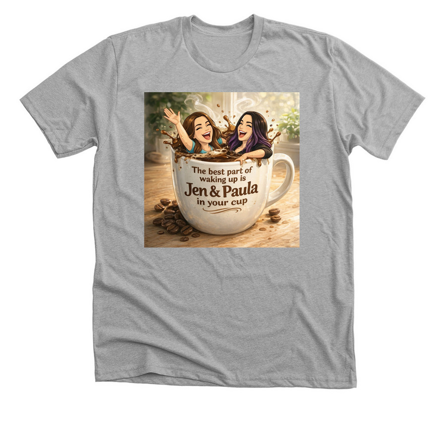 Paula & Jen, a Athletic Heather Premium Unisex Tee