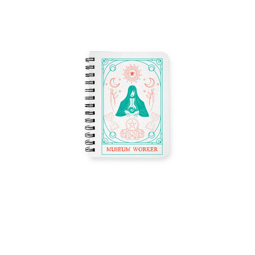 Museum Worker Notebook, a White Spiral Notebook