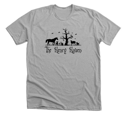 Henry Haven Logo Gear - Halloween, a Athletic Heather Premium Unisex Tee
