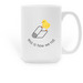 Mug: How We Roll & Logo, a White Large Coffee Mug