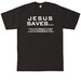 Jesus Saves from..., a Black Tall Classic Unisex Tee