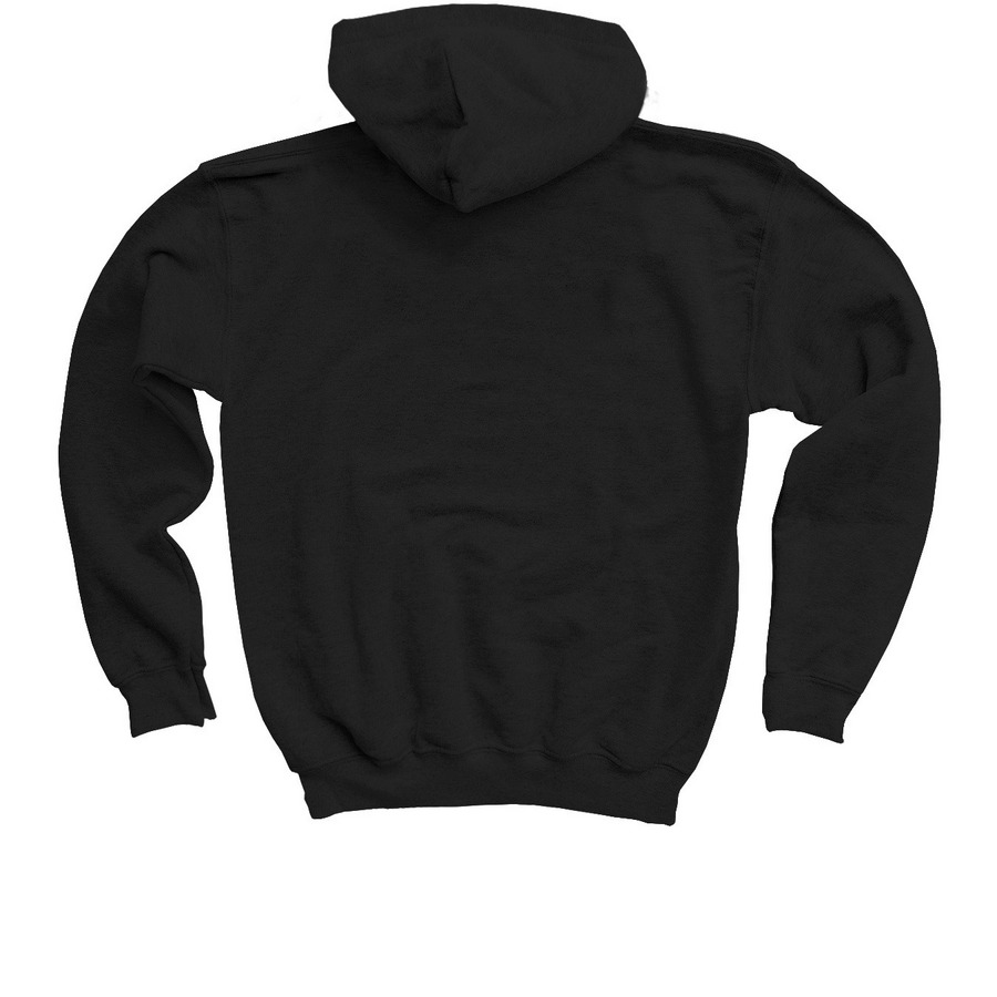Klein, TX - White Logo Youth Hoodie, a Black Youth Pullover Hoodie (back-view)